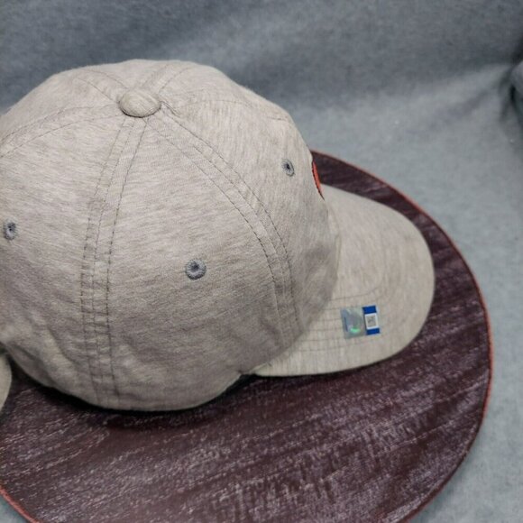 Gray Clemson Tiger Paw Hat Adjustable  College Football  Discolor on Strap - Picture 3 of 16